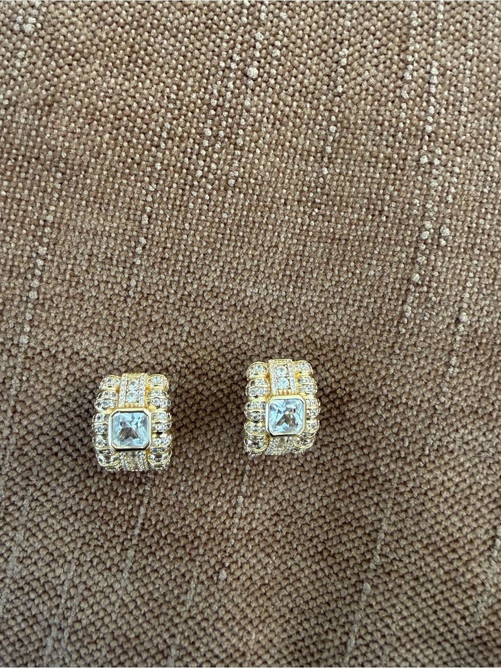 Dorsay Crawford earrings in lab white sapphire